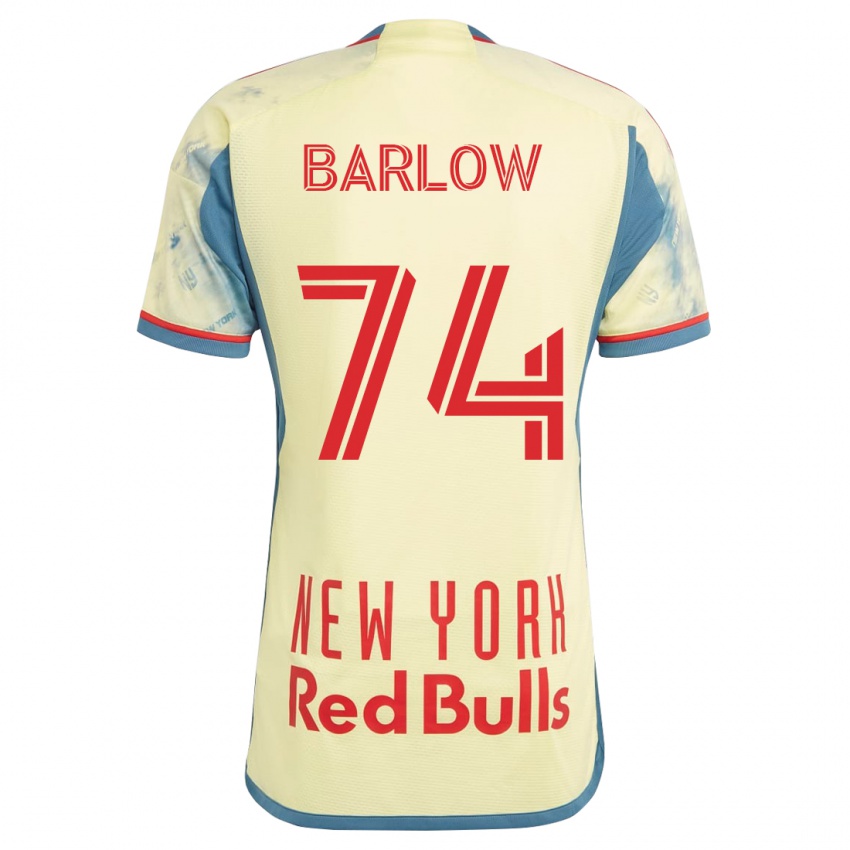 Mujer Camiseta Tom Barlow #74 Amarillo 1ª Equipación 2023/24 La Camisa México