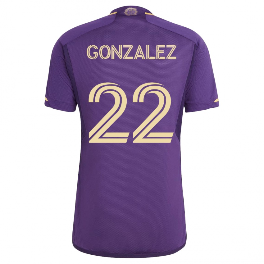 Mujer Camiseta Gastón González #22 Violeta 1ª Equipación 2023/24 La Camisa México