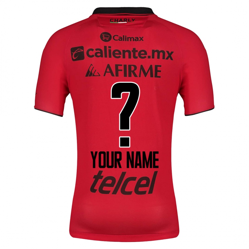 Mujer Camiseta Su Nombre #0 Rojo 1ª Equipación 2023/24 La Camisa México