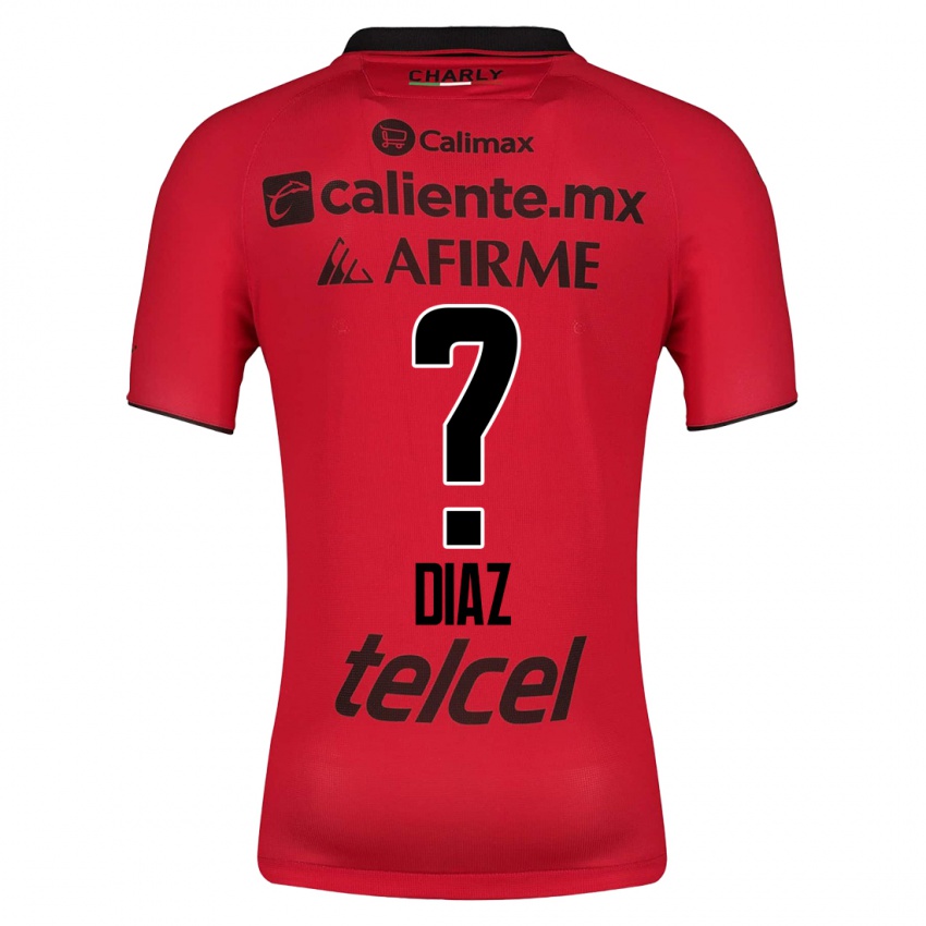 Mujer Camiseta Benny Diaz #0 Rojo 1ª Equipación 2023/24 La Camisa México