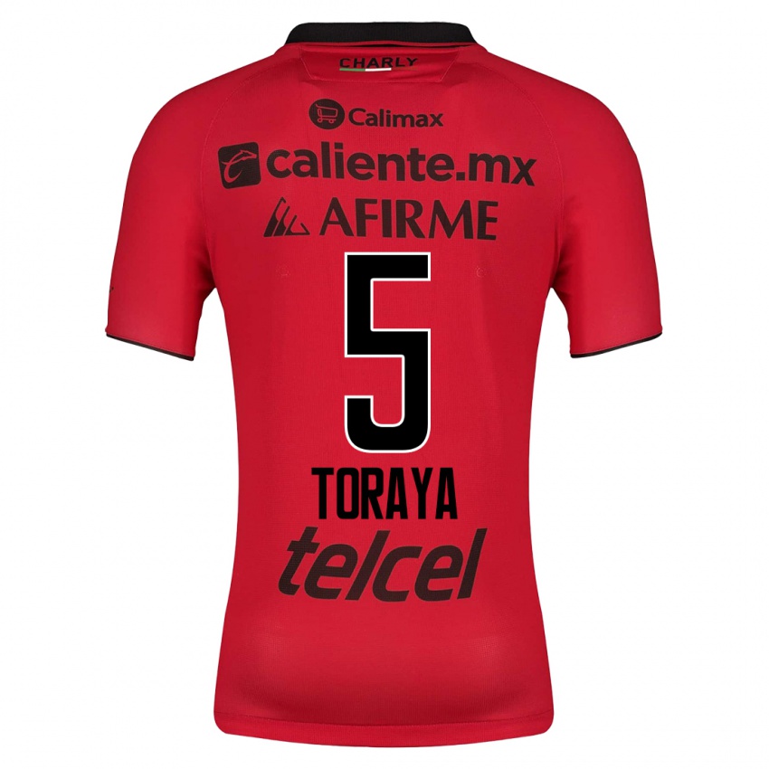 Mujer Camiseta Yadira Toraya #5 Rojo 1ª Equipación 2023/24 La Camisa México