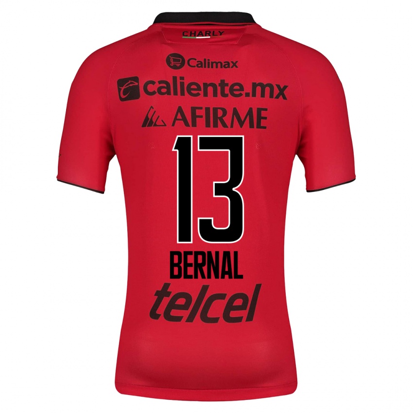 Mujer Camiseta Mayra Pelayo Bernal #13 Rojo 1ª Equipación 2023/24 La Camisa México