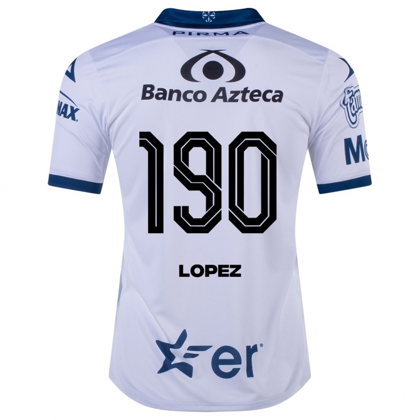 Mujer Camiseta Josué López #190 Blanco 1ª Equipación 2023/24 La Camisa México