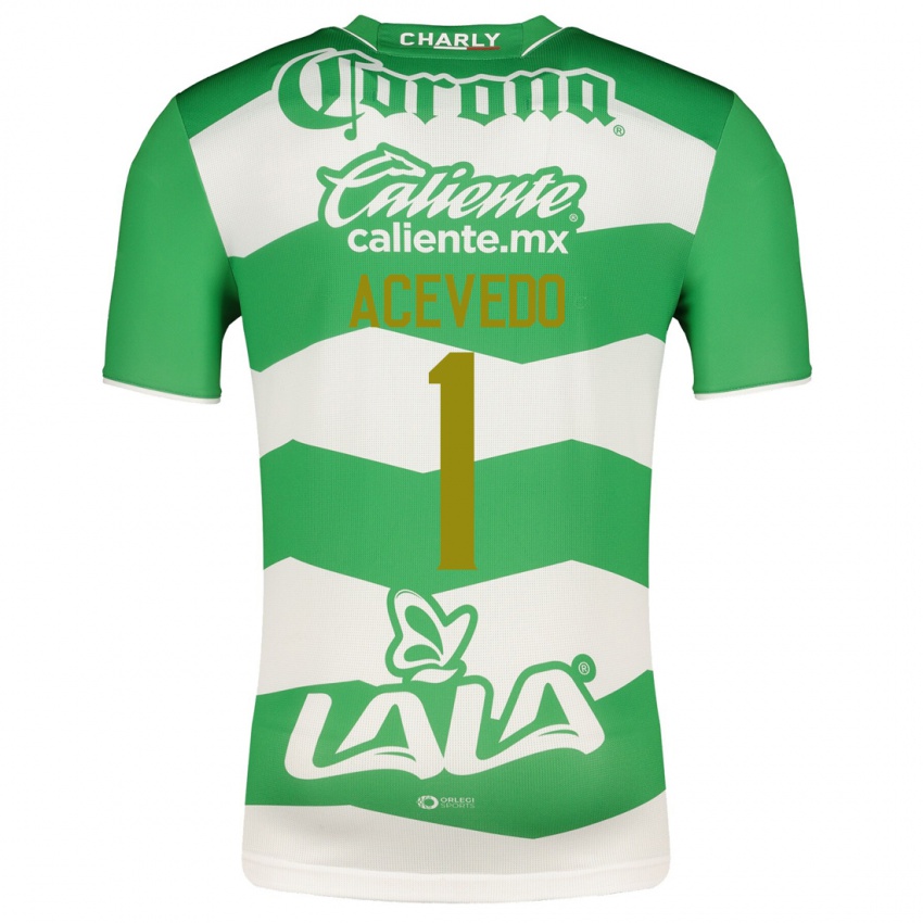 Mujer Camiseta Carlos Acevedo #1 Verde 1ª Equipación 2023/24 La Camisa México