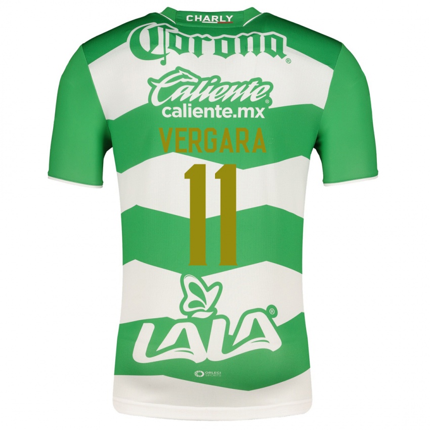 Mujer Camiseta Duvan Vergara #11 Verde 1ª Equipación 2023/24 La Camisa México