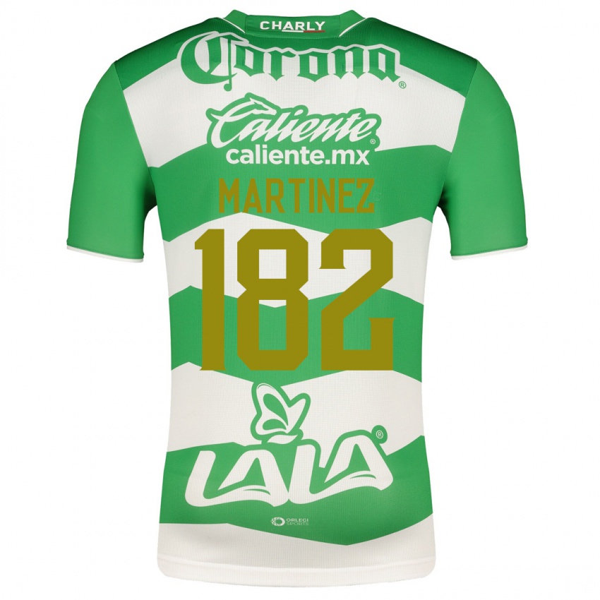 Mujer Camiseta Diego Martínez #182 Verde 1ª Equipación 2023/24 La Camisa México