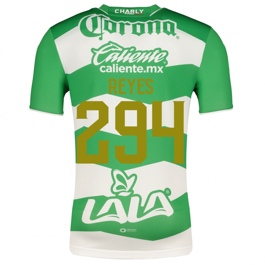 Mujer Camiseta Máximo Reyes #294 Verde 1ª Equipación 2023/24 La Camisa México
