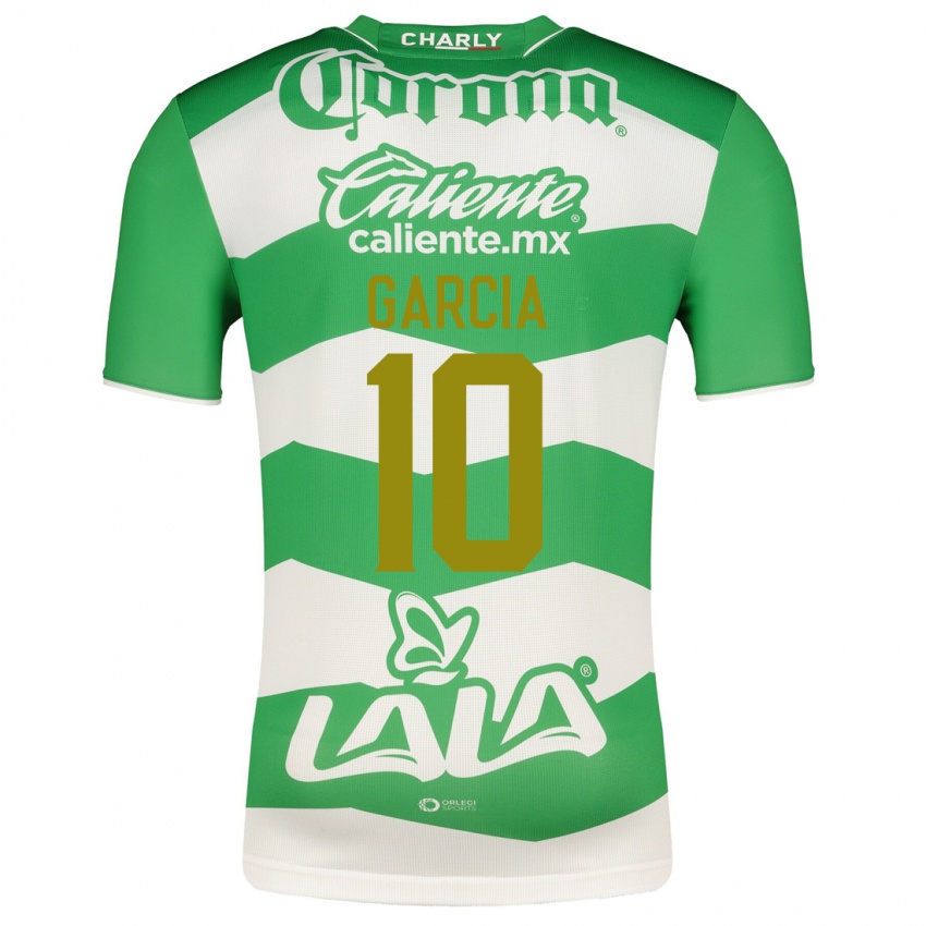 Mujer Camiseta Daniela Garcia #10 Verde 1ª Equipación 2023/24 La Camisa México