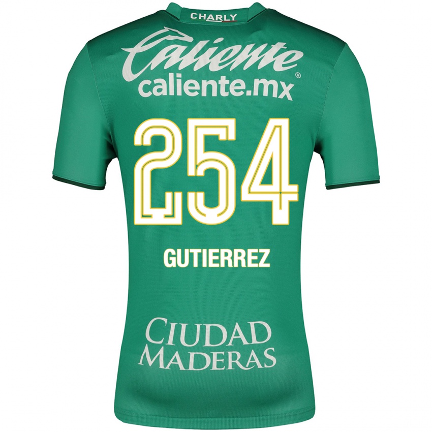 Mujer Camiseta Alan Gutiérrez #254 Verde 1ª Equipación 2023/24 La Camisa México