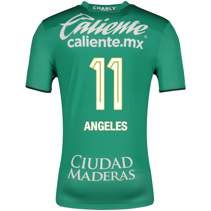 Mujer Camiseta Lizbeth Ángeles #11 Verde 1ª Equipación 2023/24 La Camisa México