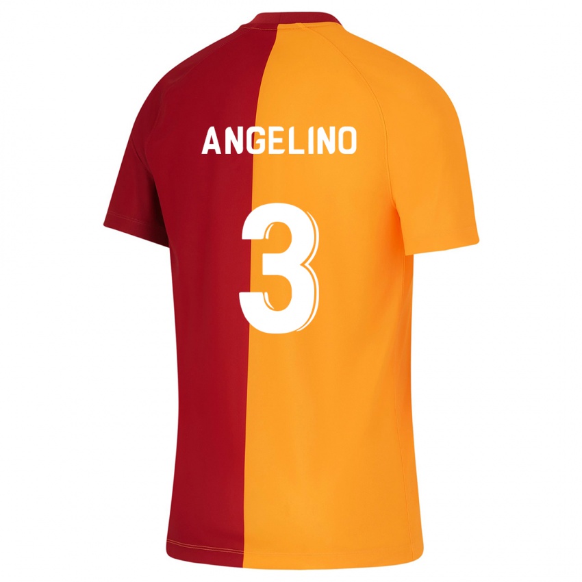 Mujer Camiseta Angelino #3 Naranja 1ª Equipación 2023/24 La Camisa México