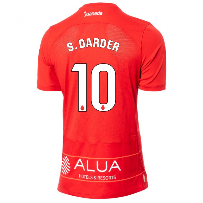 Mujer Camiseta Sergi Darder #10 Rojo 1ª Equipación 2023/24 La Camisa México