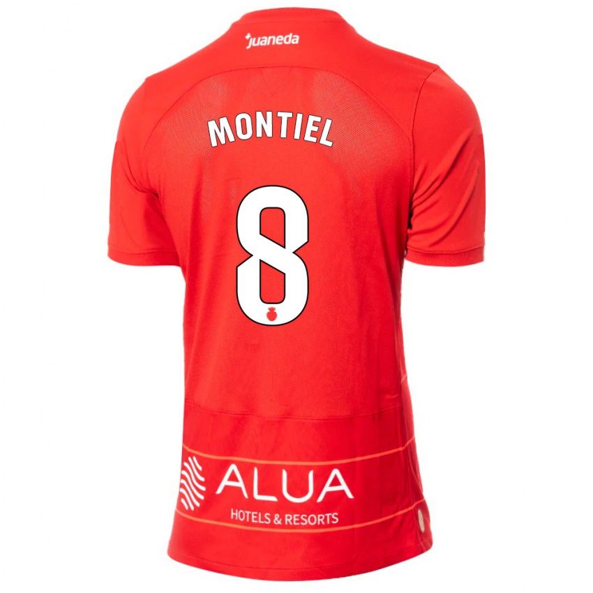 Mujer Camiseta Luis Montiel #8 Rojo 1ª Equipación 2023/24 La Camisa México