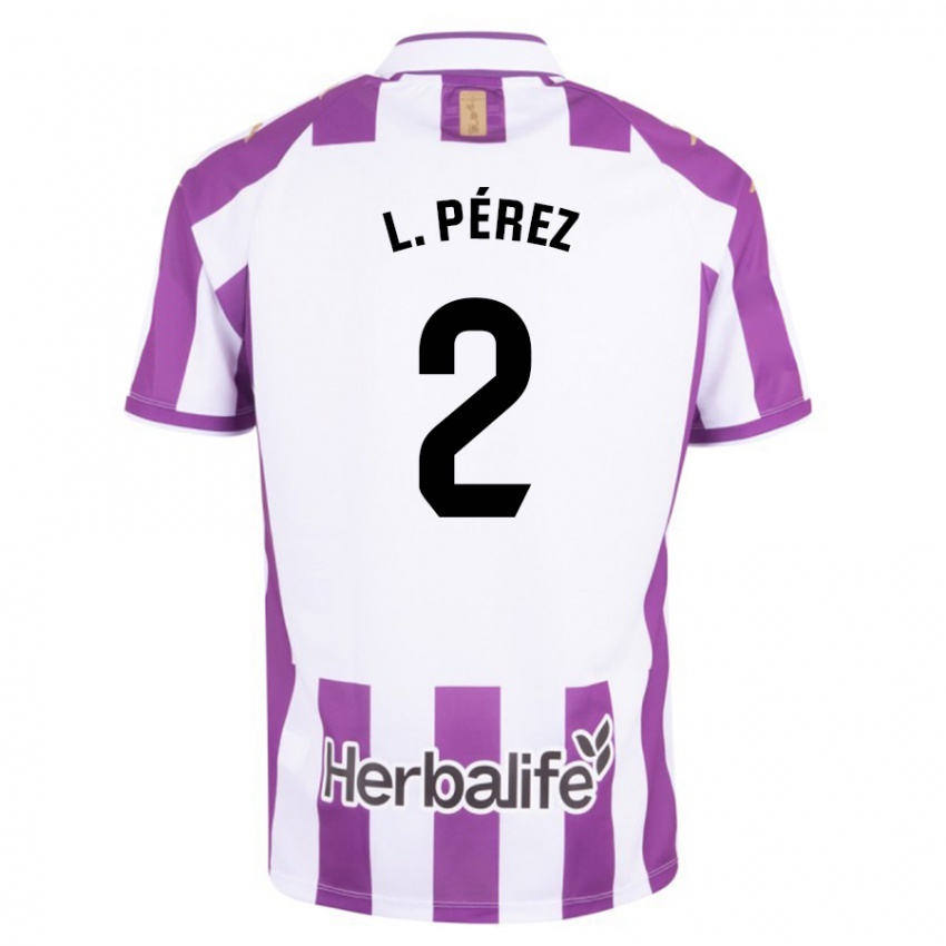 Mujer Camiseta Luis Pérez #2 Morado 1ª Equipación 2023/24 La Camisa México