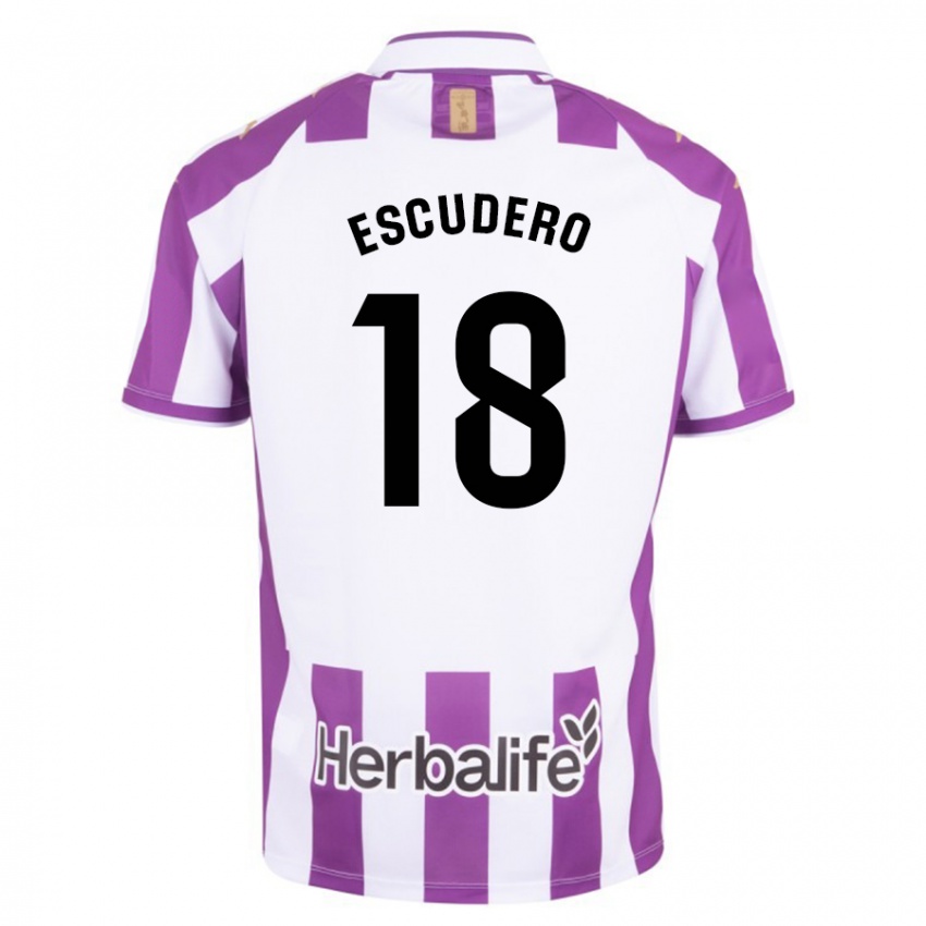 Mujer Camiseta Sergio Escudero #18 Morado 1ª Equipación 2023/24 La Camisa México