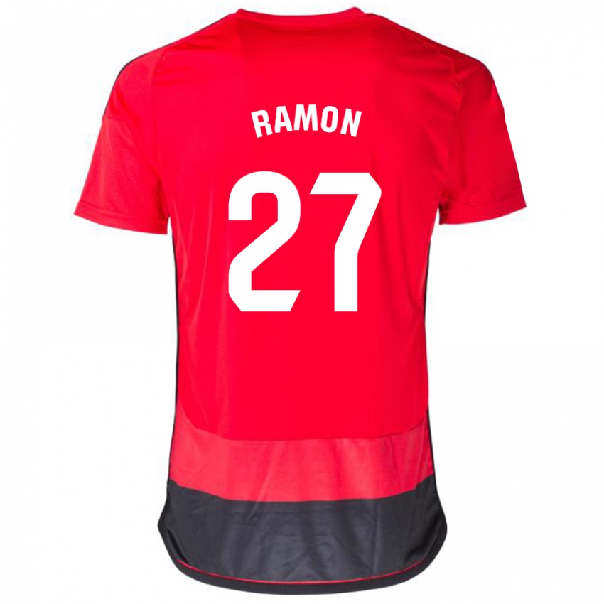 Mujer Camiseta Pablo Ramón #27 Negro Rojo 1ª Equipación 2023/24 La Camisa México