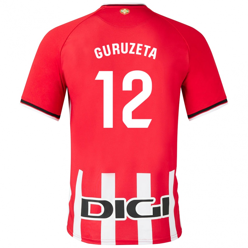 Mujer Camiseta Gorka Guruzeta #12 Rojo 1ª Equipación 2023/24 La Camisa México