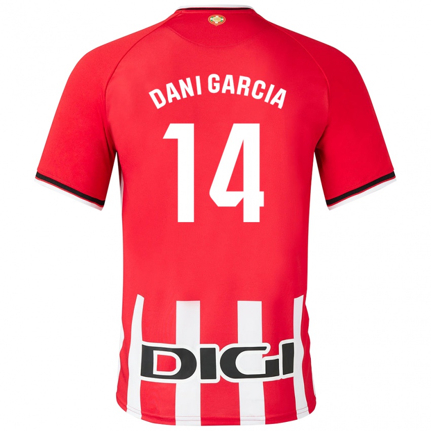 Mujer Camiseta Dani Garcia #14 Rojo 1ª Equipación 2023/24 La Camisa México