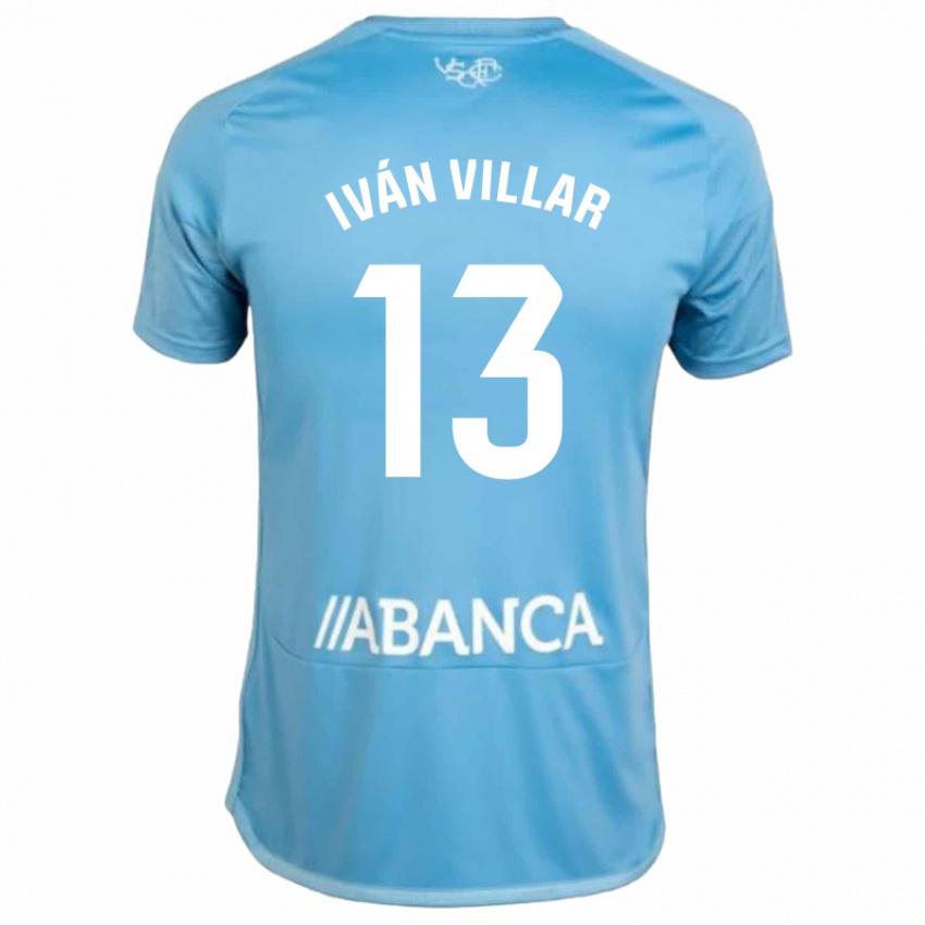 Mujer Camiseta Ivan Villar #13 Azul 1ª Equipación 2023/24 La Camisa México