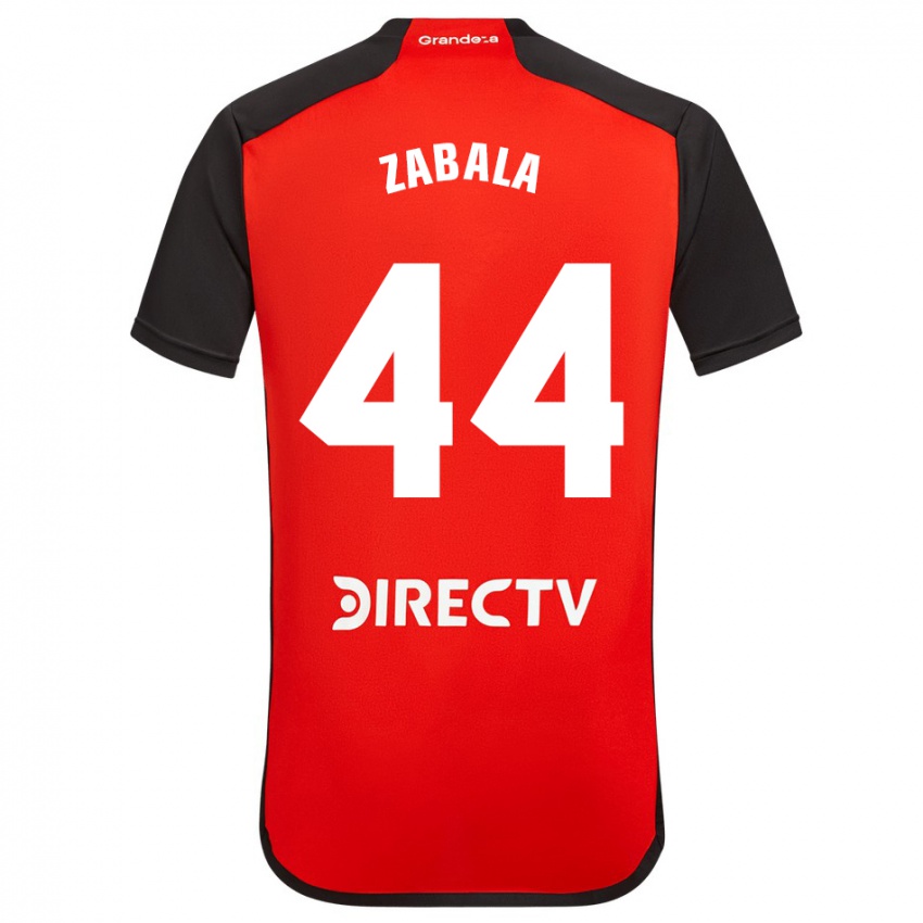 Mujer Camiseta Daniel Zabala #44 Rojo 2ª Equipación 2023/24 La Camisa México