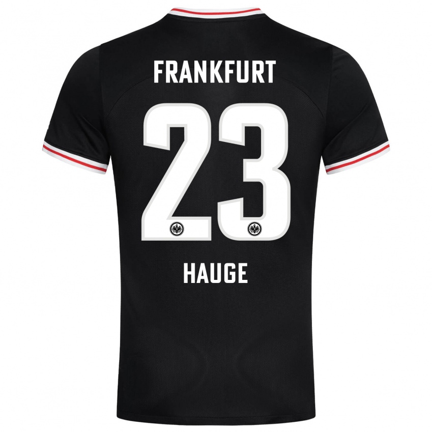 Mujer Camiseta Jens Petter Hauge #23 Negro 2ª Equipación 2023/24 La Camisa México