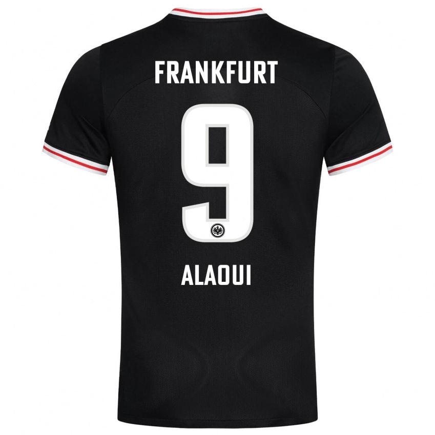 Mujer Camiseta Anas Alaoui #9 Negro 2ª Equipación 2023/24 La Camisa México