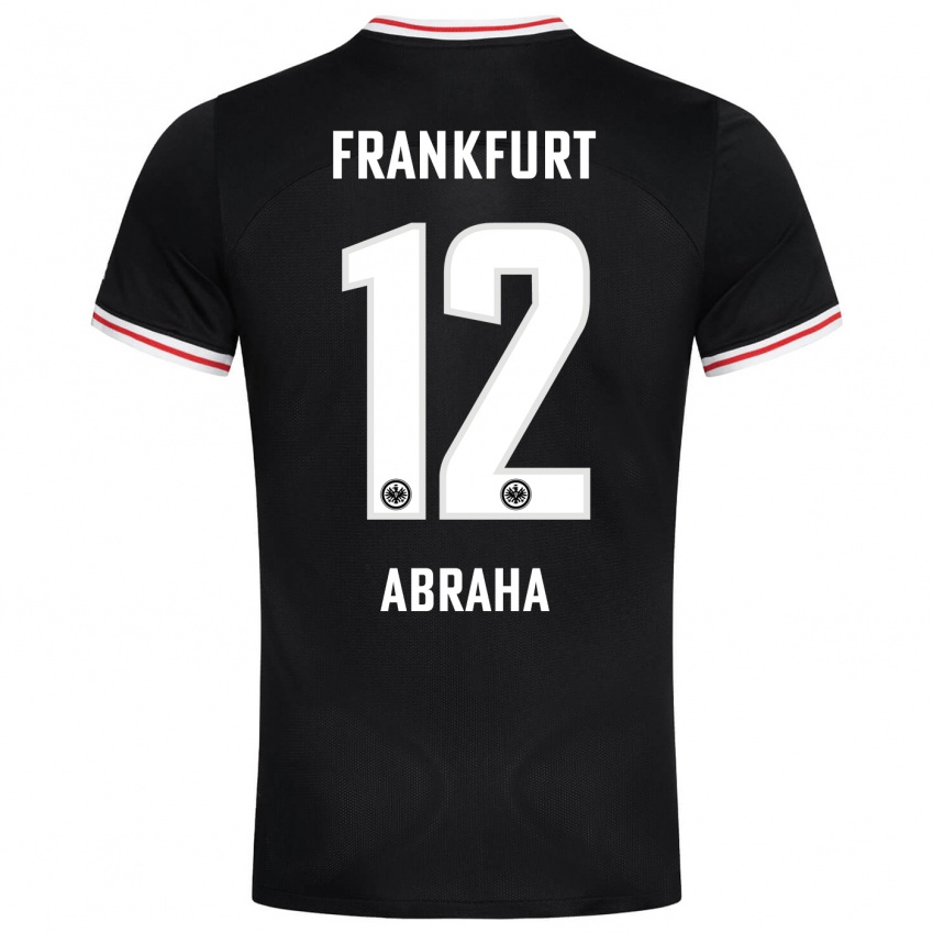 Mujer Camiseta Natnael Abraha #12 Negro 2ª Equipación 2023/24 La Camisa México