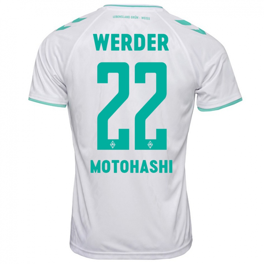 Mujer Camiseta Yuzuki Motohashi #22 Blanco 2ª Equipación 2023/24 La Camisa México