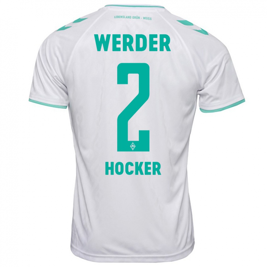 Mujer Camiseta Luca Höcker #2 Blanco 2ª Equipación 2023/24 La Camisa México