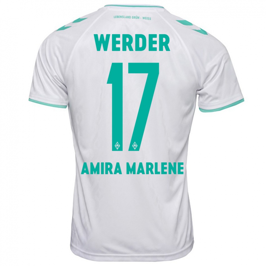 Mujer Camiseta Amira Marlene Dahl #17 Blanco 2ª Equipación 2023/24 La Camisa México