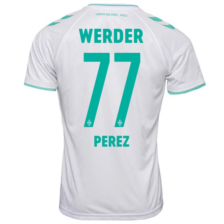 Mujer Camiseta Catalina Pérez Jaramillo #77 Blanco 2ª Equipación 2023/24 La Camisa México