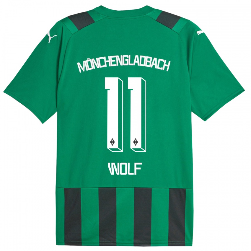 Mujer Camiseta Hannes Wolf #11 Verde Negro 2ª Equipación 2023/24 La Camisa México