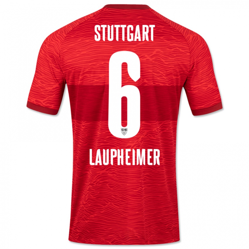 Mujer Camiseta Lukas Laupheimer #6 Rojo 2ª Equipación 2023/24 La Camisa México