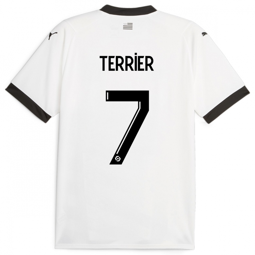Mujer Camiseta Martin Terrier #7 Blanco 2ª Equipación 2023/24 La Camisa México