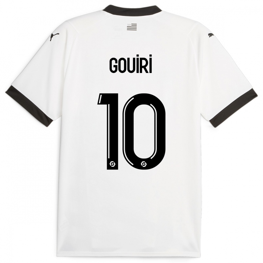 Mujer Camiseta Amine Gouiri #10 Blanco 2ª Equipación 2023/24 La Camisa México
