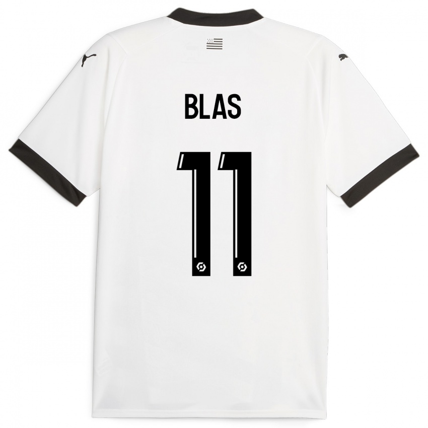 Mujer Camiseta Ludovic Blas #11 Blanco 2ª Equipación 2023/24 La Camisa México