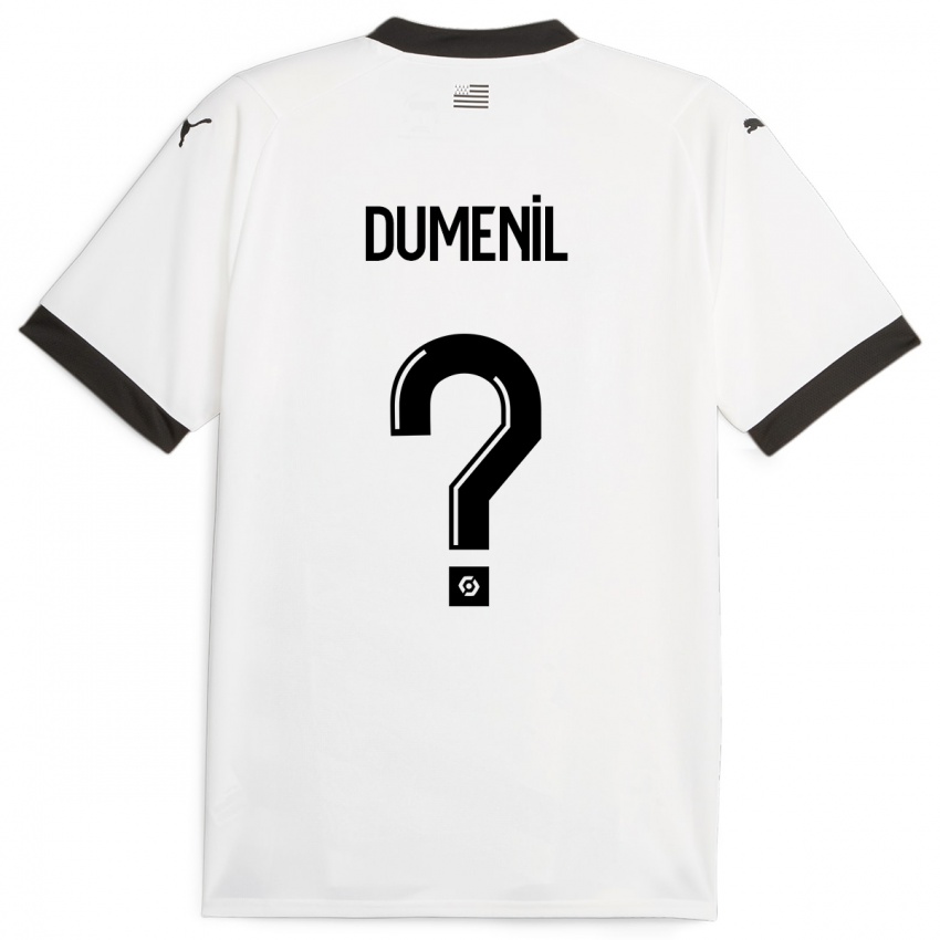 Mujer Camiseta Kylian Dumenil #0 Blanco 2ª Equipación 2023/24 La Camisa México