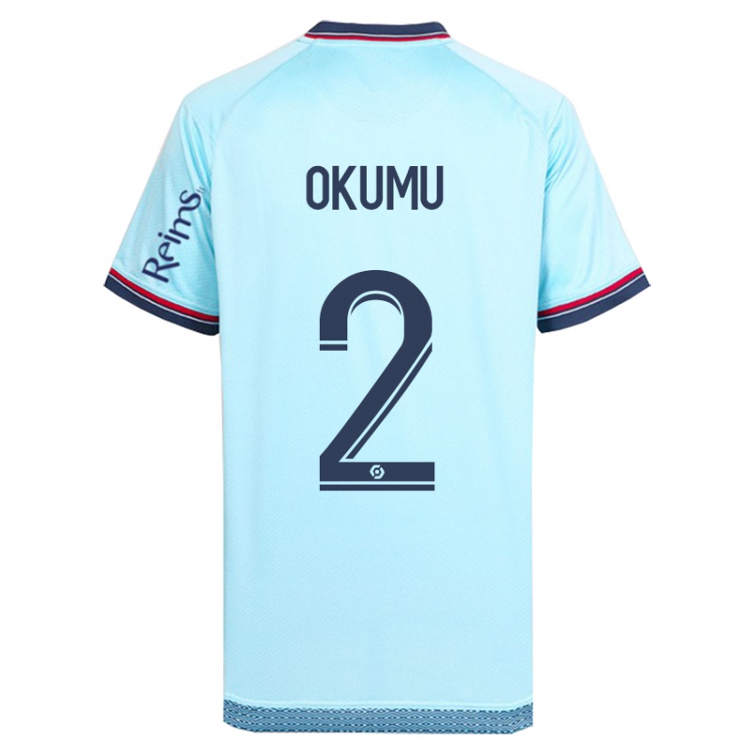 Mujer Camiseta Joseph Okumu #2 Cielo Azul 2ª Equipación 2023/24 La Camisa México