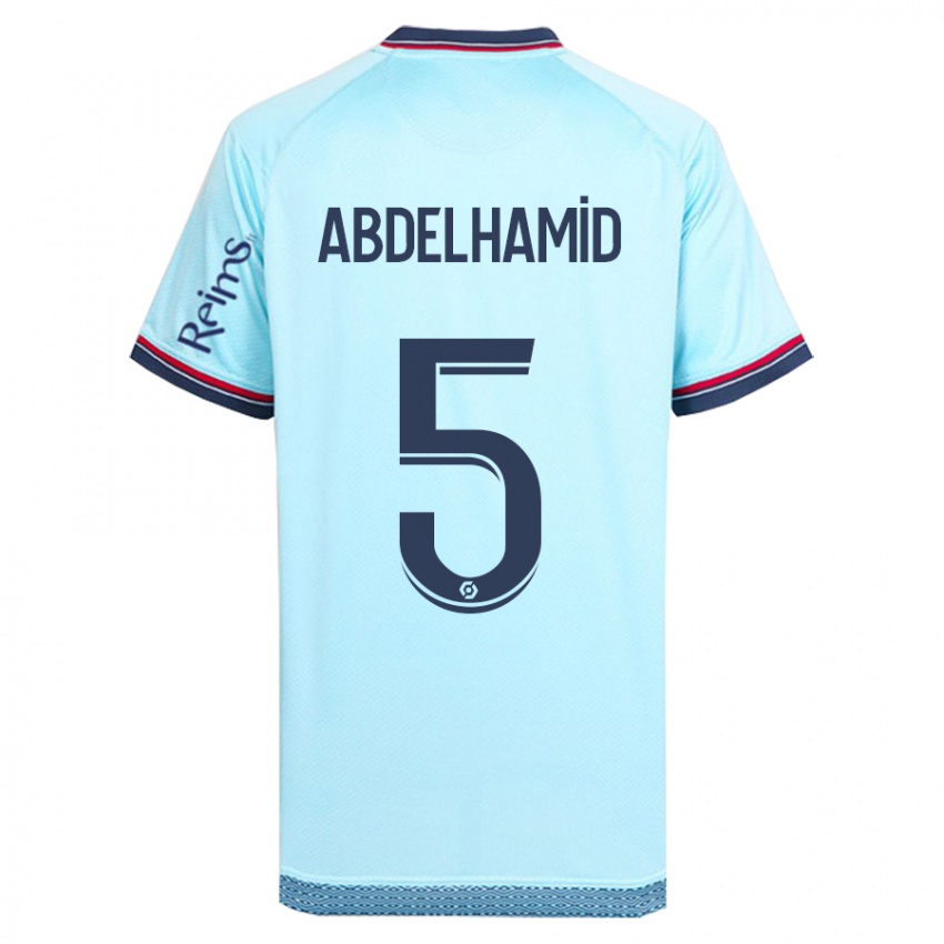 Mujer Camiseta Yunis Abdelhamid #5 Cielo Azul 2ª Equipación 2023/24 La Camisa México