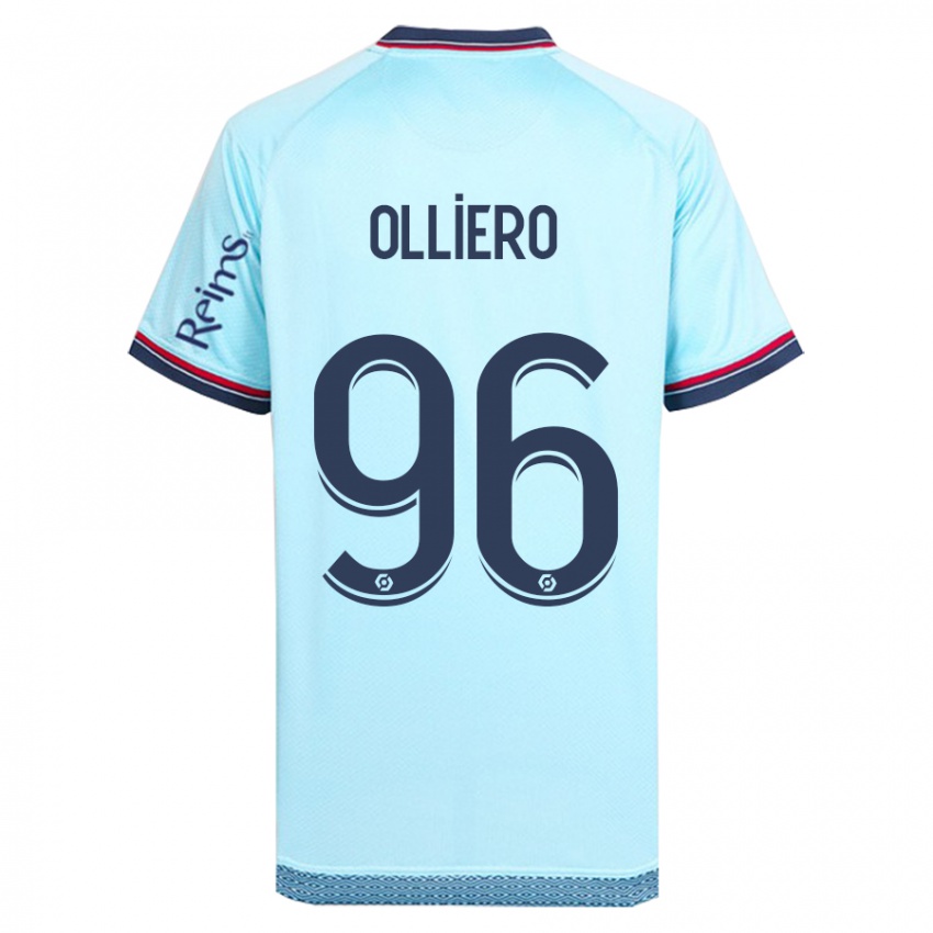 Mujer Camiseta Alexandre Olliero #96 Cielo Azul 2ª Equipación 2023/24 La Camisa México