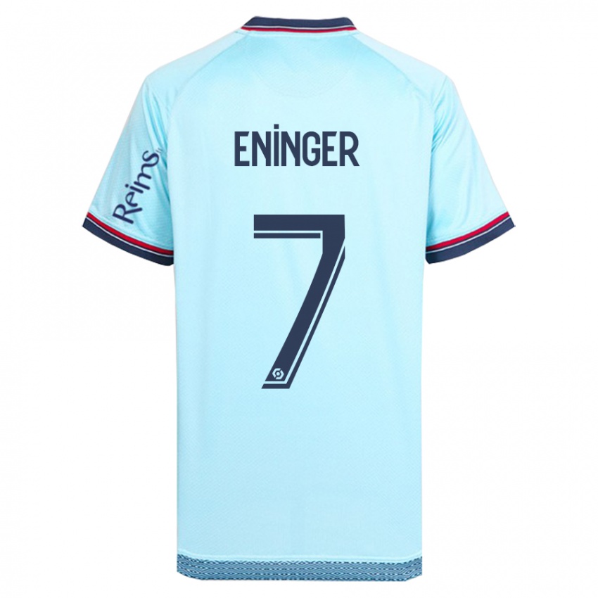 Mujer Camiseta Thelma Eninger #7 Cielo Azul 2ª Equipación 2023/24 La Camisa México