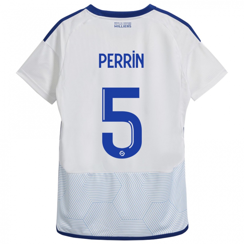 Mujer Camiseta Lucas Perrin #5 Blanco 2ª Equipación 2023/24 La Camisa México