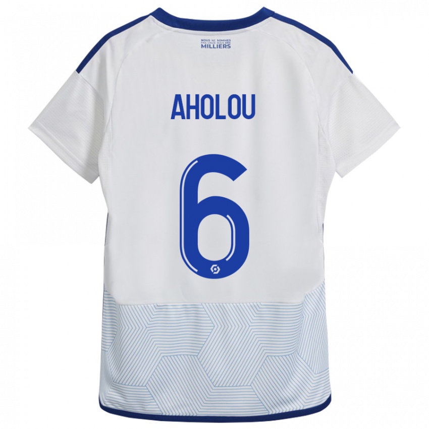 Mujer Camiseta Jean-Eudes Aholou #6 Blanco 2ª Equipación 2023/24 La Camisa México