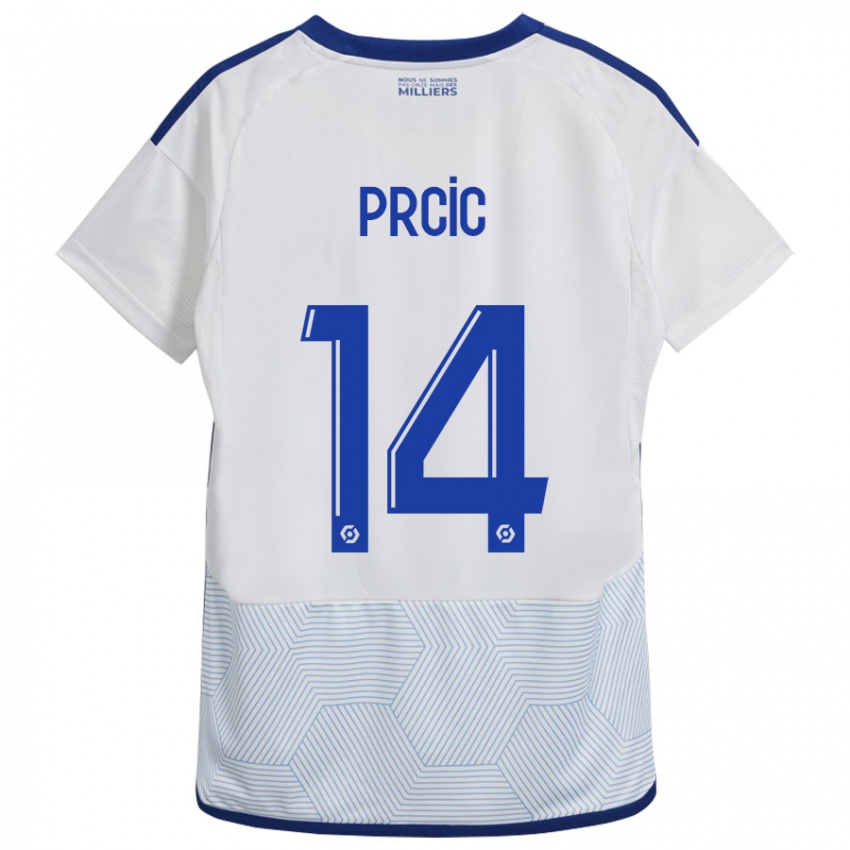 Mujer Camiseta Sanjin Prcic #14 Blanco 2ª Equipación 2023/24 La Camisa México