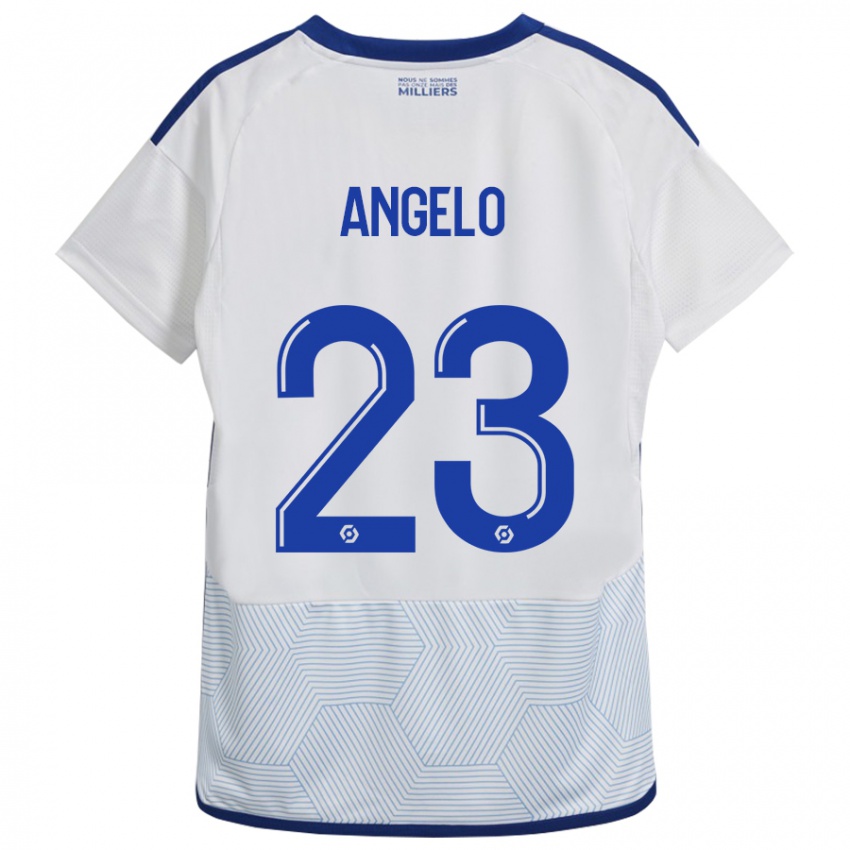 Mujer Camiseta Ângelo #23 Blanco 2ª Equipación 2023/24 La Camisa México