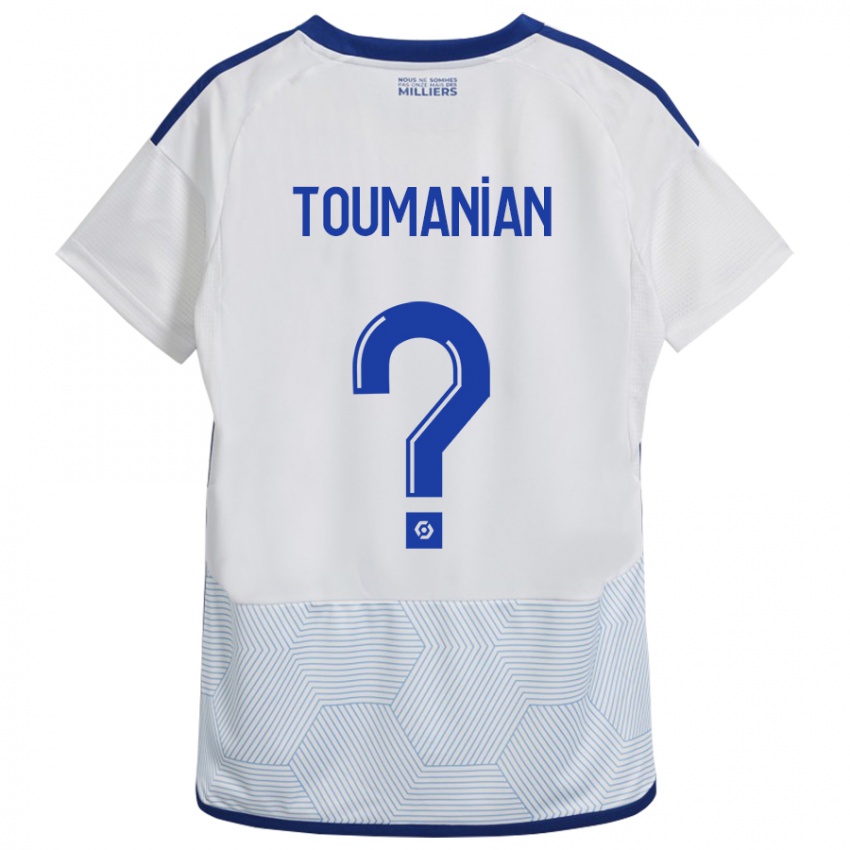 Mujer Camiseta Anthony Toumanian #0 Blanco 2ª Equipación 2023/24 La Camisa México