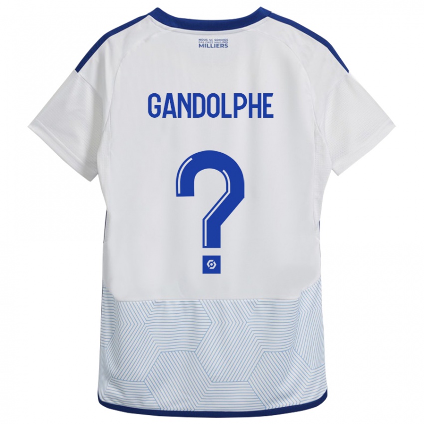 Mujer Camiseta Adrien Gandolphe #0 Blanco 2ª Equipación 2023/24 La Camisa México