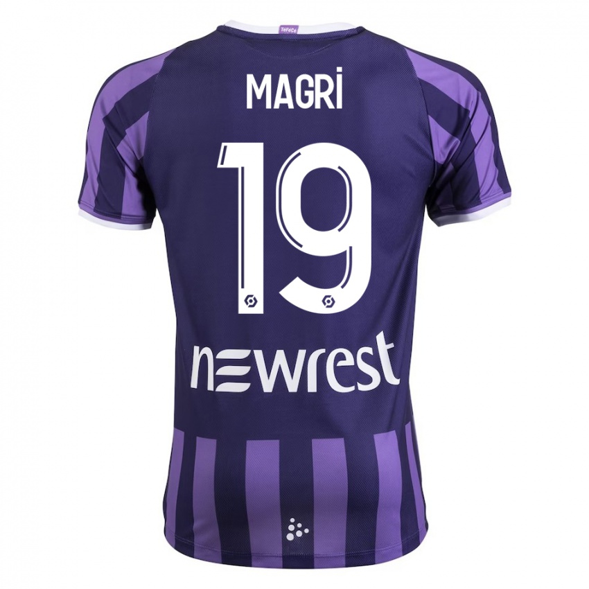 Mujer Camiseta Frank Magri #19 Morado 2ª Equipación 2023/24 La Camisa México