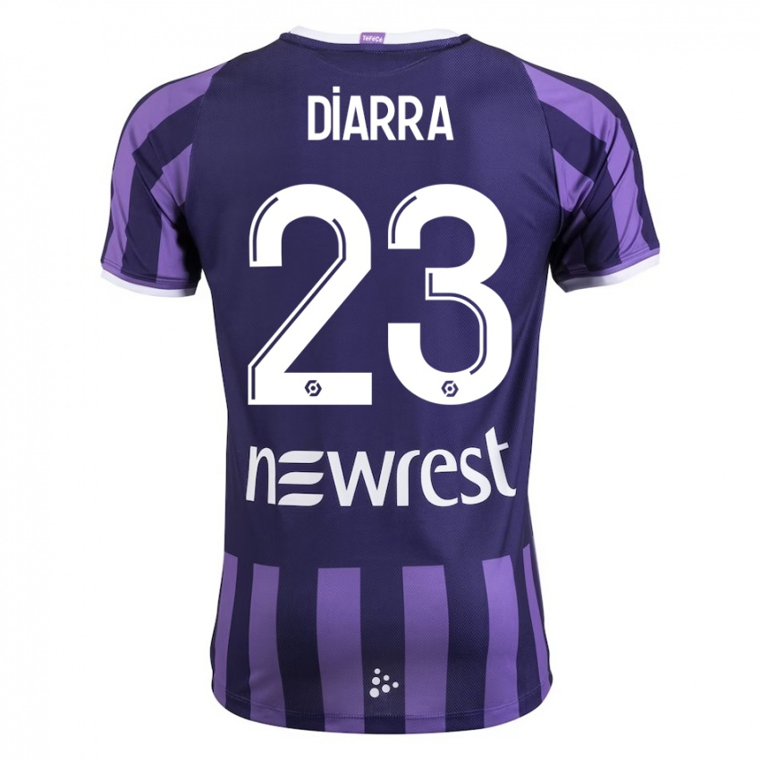 Mujer Camiseta Moussa Diarra #23 Morado 2ª Equipación 2023/24 La Camisa México