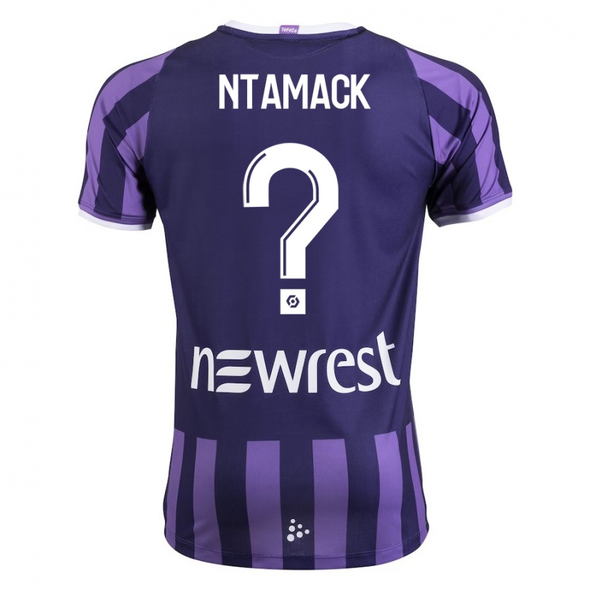 Mujer Camiseta Alexis Ntamack #0 Morado 2ª Equipación 2023/24 La Camisa México